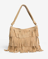Fringe Slouch Hobo Bag