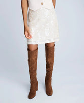 Sequin Pull On Mini Skirt