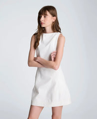 Boat Neck Sculpt Mini Dress