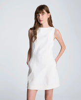 Boat Neck Sculpt Mini Dress