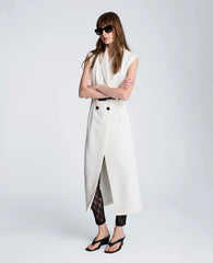 Sleeveless Modern Midi Trench Dress