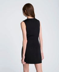 Zipper Detail Mini Dress