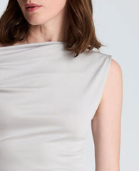 Ruched Waist Midi Off-The-Shoulder Dress
