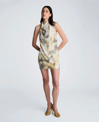 Cowl Mock Neck Dress