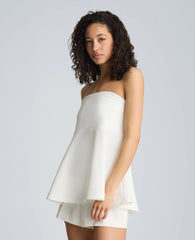 Peplum Strapless Top