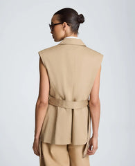 Belted Vest with Storm Flaps