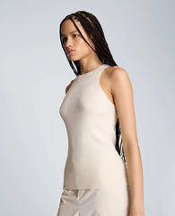 High Crew Neck Cutaway Tank
