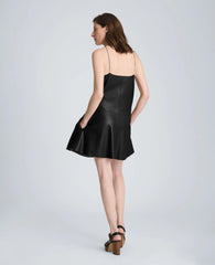 Metal Strap Mini Slip Dress