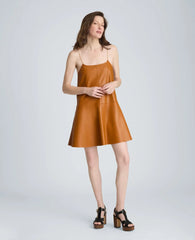 Metal Strap Mini Slip Dress