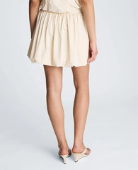 Pull On Bubble Mini Skirt
