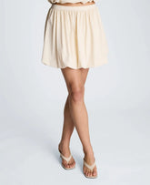 Pull On Bubble Mini Skirt