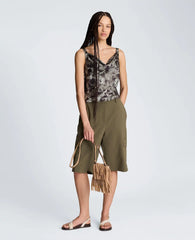 Cowl Neck Cropped Cami