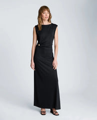 Drape Waist Maxi Dress
