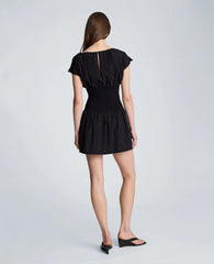 Smocked Waist Mini Dress