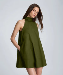 Tie Back Halter Midi Dress