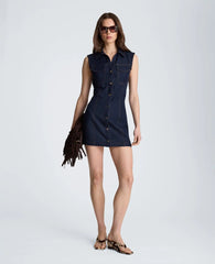 Two Pocket Mini Shirt Dress