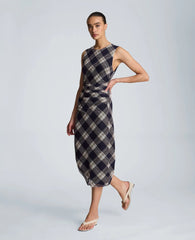 Side Ruched Midi Dress