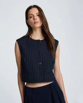 Boxy Four Button Vest