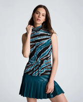 Pleated Sleeve Pullover