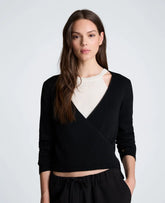Rib Halter Wrap Sweater