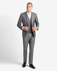 Kenneth Cole Reaction Ready Flex Slim-Fit Suit Separate Vest