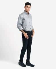 Regular-Fit Button-Down Stretch Dress Shirt with TEK FIT