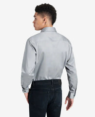 Regular-Fit Button-Down Stretch Dress Shirt with TEK FIT