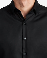Slim-Fit Button-Down Stretch Dress Shirt with TEK FIT