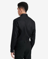 Slim-Fit Button-Down Stretch Dress Shirt with TEK FIT
