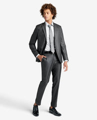 Slim Fit Sustainable Stretch Collar Solid Dress Shirt with TEK FIT