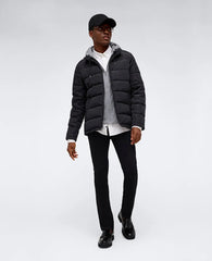 Puffer with Attached Jersey Hood