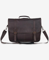 Colombian Leather Flapover Messenger Bag