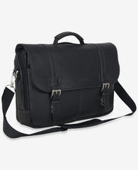 Colombian Leather Flapover Messenger Bag