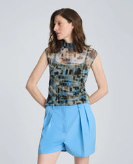 Mock Neck Tank with Interior Tank