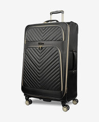 Chelsea Chevron Quilted Expandable Suitcase