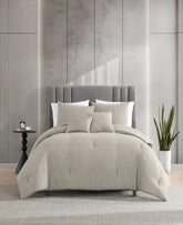 Variegated Waffle Comforter Set