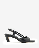 Anna Leather Open Toe Slingback Sandal