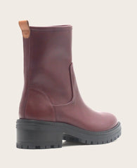 GENTLE SOULS - Bailah Leather Side Zip Lug Boot
