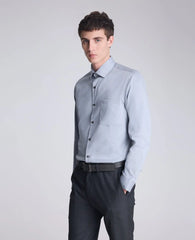 REACTION - Slim-Fit Button-Down Dress Shirt