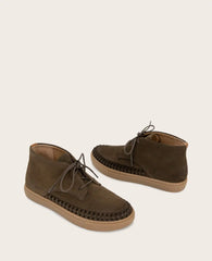 GENTLE SOULS - Cacti Suede Braid Detail Sneaker Bootie