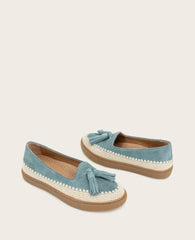 GENTLE SOULS - Citrus Tassel Suede Platform Slip On