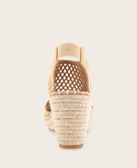 GENTLE SOULS - Cody Perforated Suede Espadrille Wedge