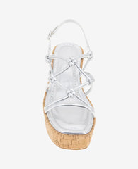 REACTION - Essa Metallic Cork Platform Sandal