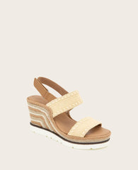 GENTLE SOULS - Evora Textile Espadrille Wedge