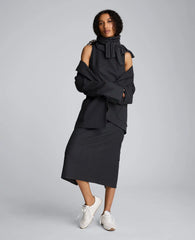 Flannel Midi Sheath Dress