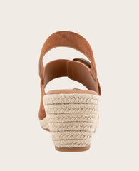 GENTLE SOULS - Greca Suede Two Band Buckle Wedge