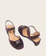 GENTLE SOULS - Sorae Suede Open Toe Heeled Sandal