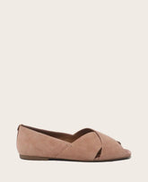 GENTLE SOULS - Whoebe Suede Criss-Cross Open Toe Flat
