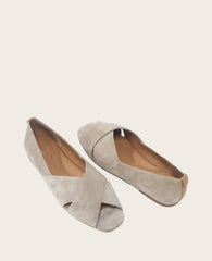 GENTLE SOULS - Whoebe Suede Criss-Cross Open Toe Flat