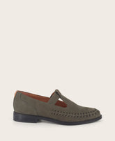 GENTLE SOULS - Argyle Nubuck T-Strap Loafer